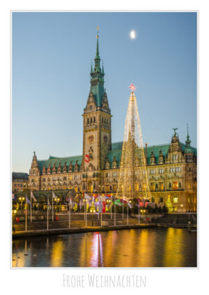 Hamburg Weihnachtskarte Rathaus
