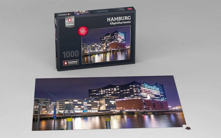 City Puzzle Hamburg Premium – 500 Teile Erwachsenenpuzzle, Städtepuzzle Zum Lernen & Spaß Haben