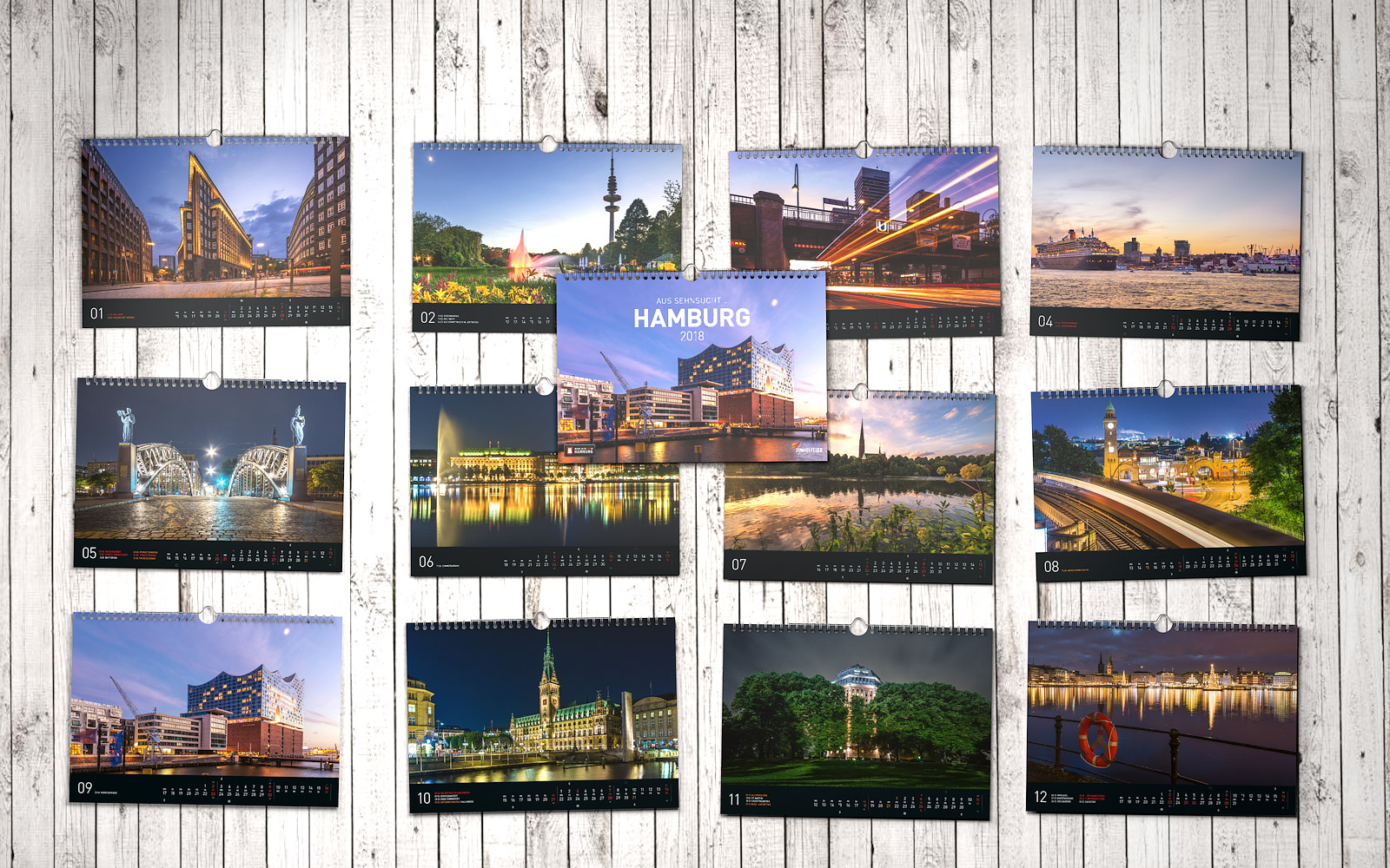 Der Hamburg Kalender 2018 – Aus Sehnsucht … Hamburg 